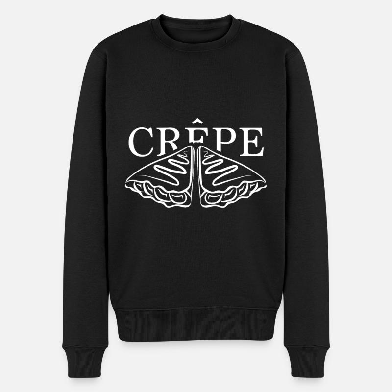 crêpe - Pull Premium bio Homme - noir