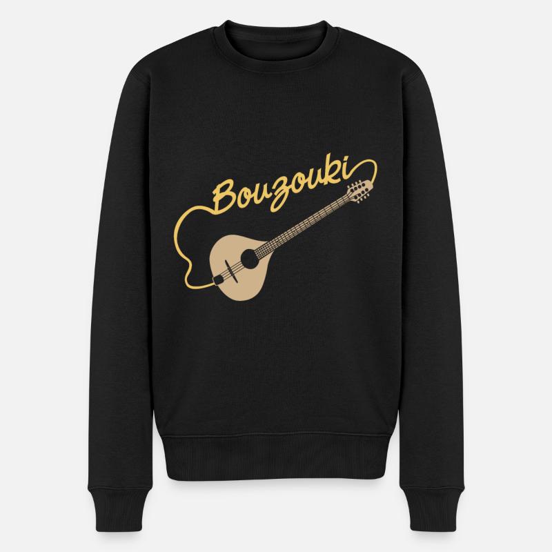 Bouzouki - Pull Premium bio Homme - noir