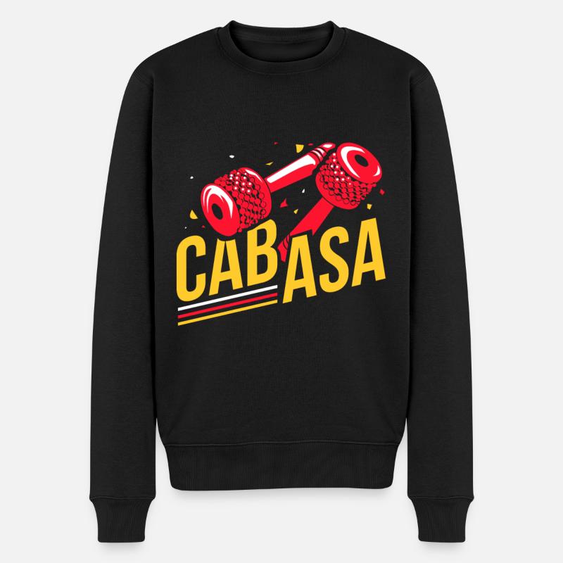 Cabasa - Männer Premium Bio Pullover - Schwarz