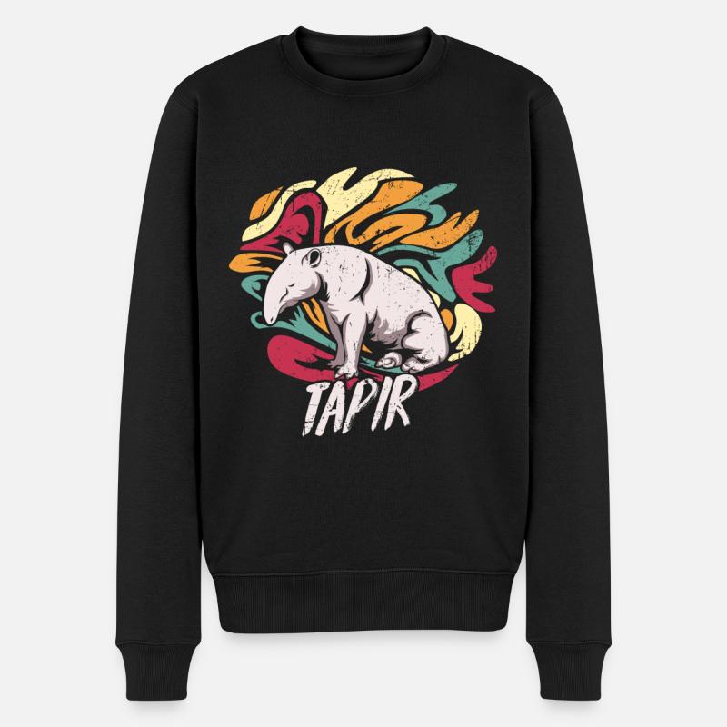 Tapire Geschenk - Männer Premium Bio Pullover - Schwarz