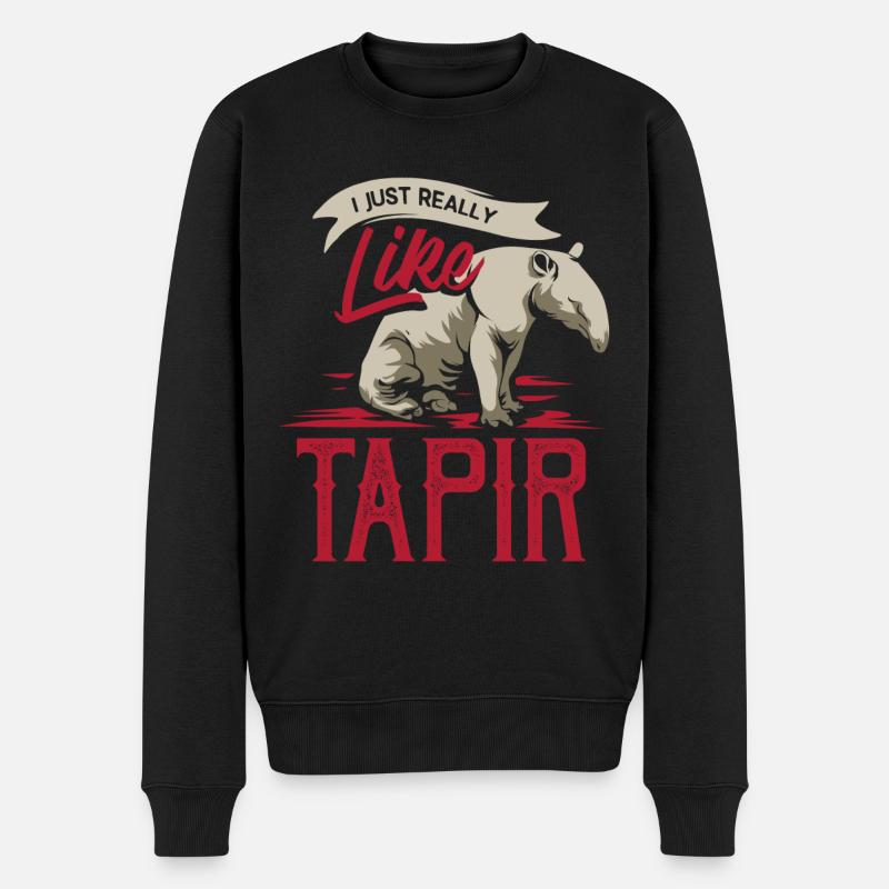 tapirs - Pull Premium bio Homme - noir