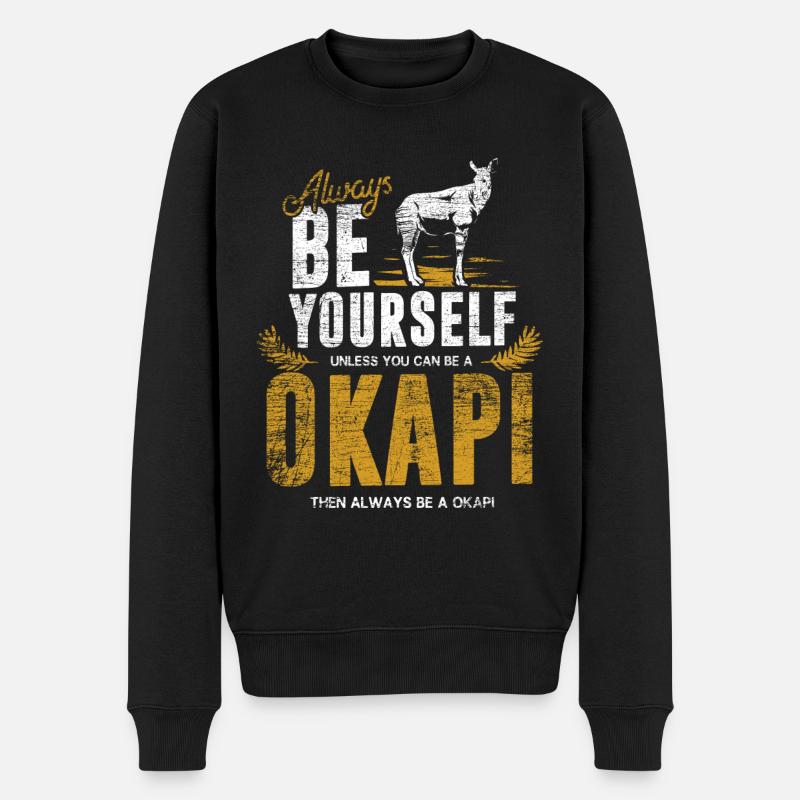 Okapi cadeau - Pull Premium bio Homme - noir