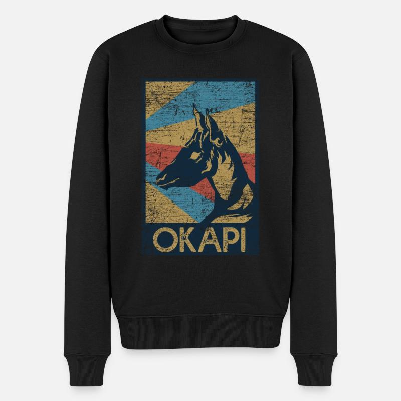 Okapi gift - Men's Premium Organic Jumper - black