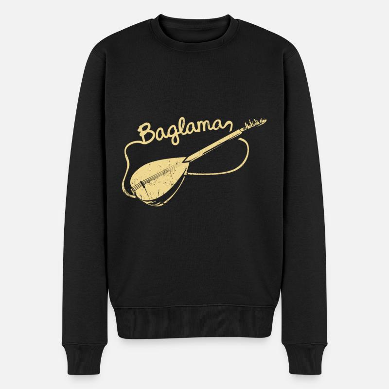 baglama - Pull Premium bio Homme - noir