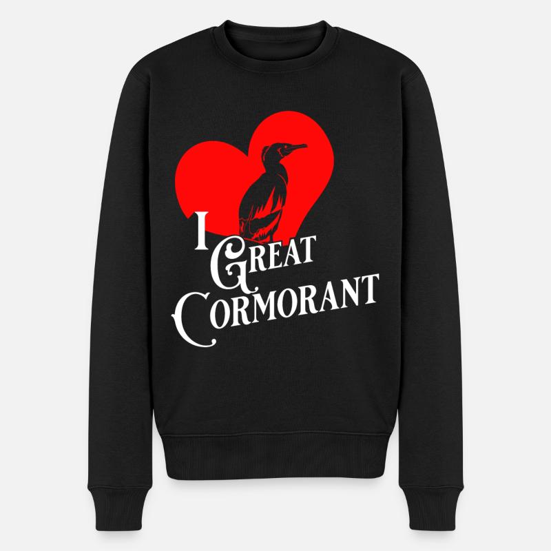 Kormoran - Männer Premium Bio Pullover - Schwarz