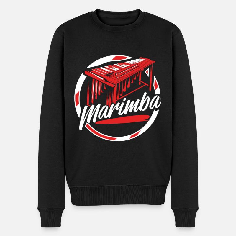 marimba - Pull Premium bio Homme - noir