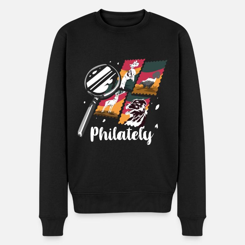 philatélie - Pull Premium bio Homme - noir