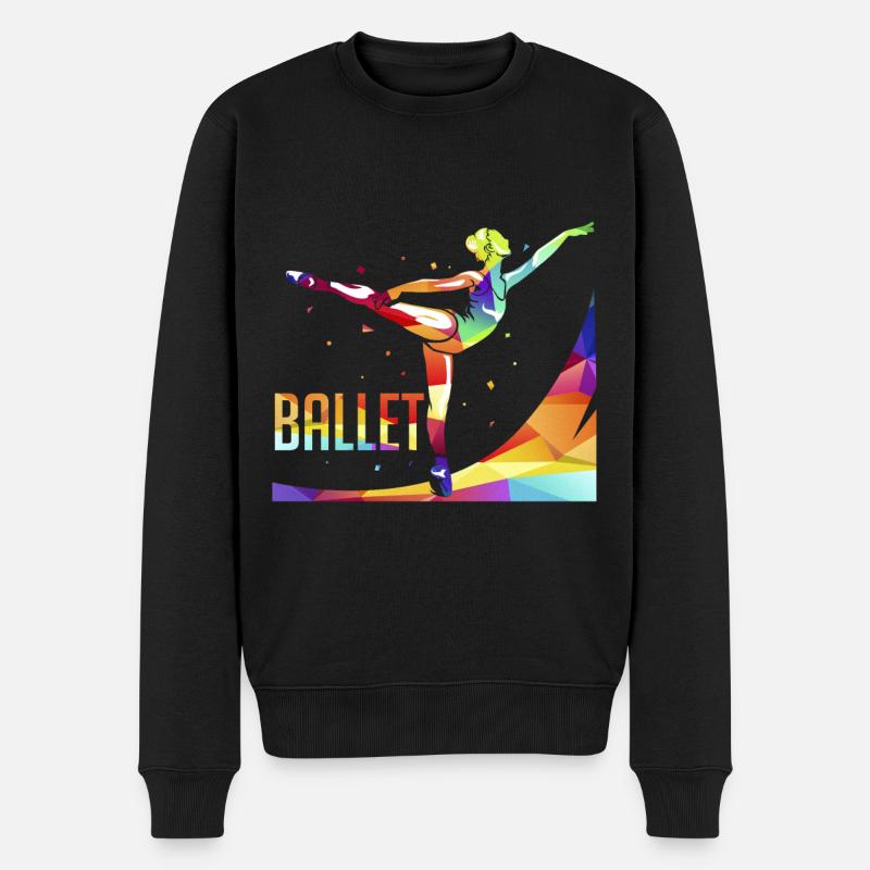 Polygone de ballet - Pull Premium bio Homme - noir
