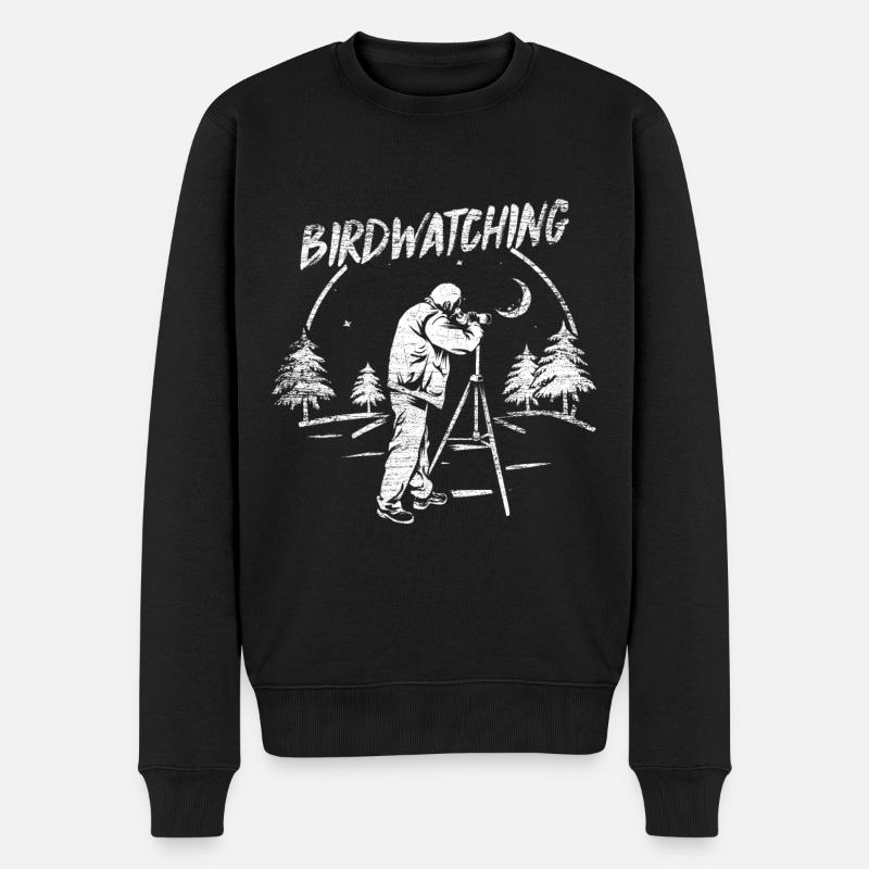 Vogelbeobachtung - Pull Premium bio Homme - noir