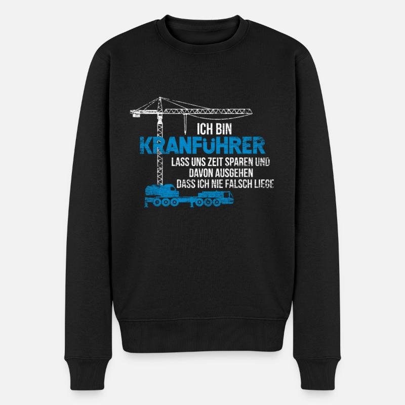 Cadeau de grutier - Pull Premium bio Homme - noir
