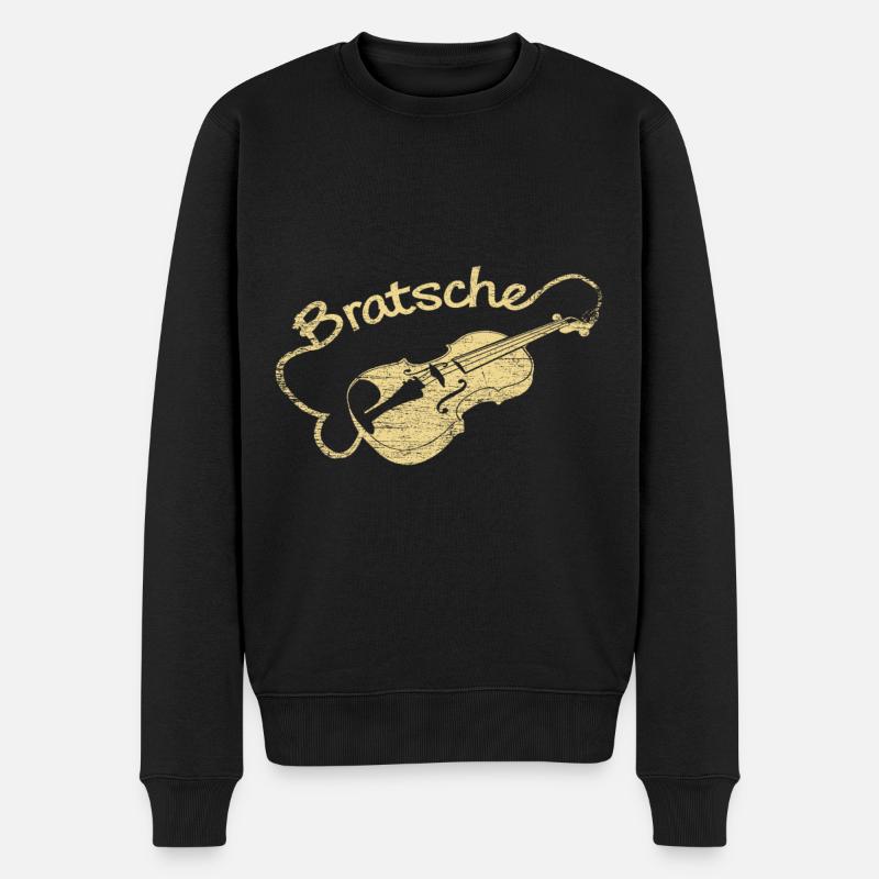 Bratsche Geschenk - Männer Premium Bio Pullover - Schwarz