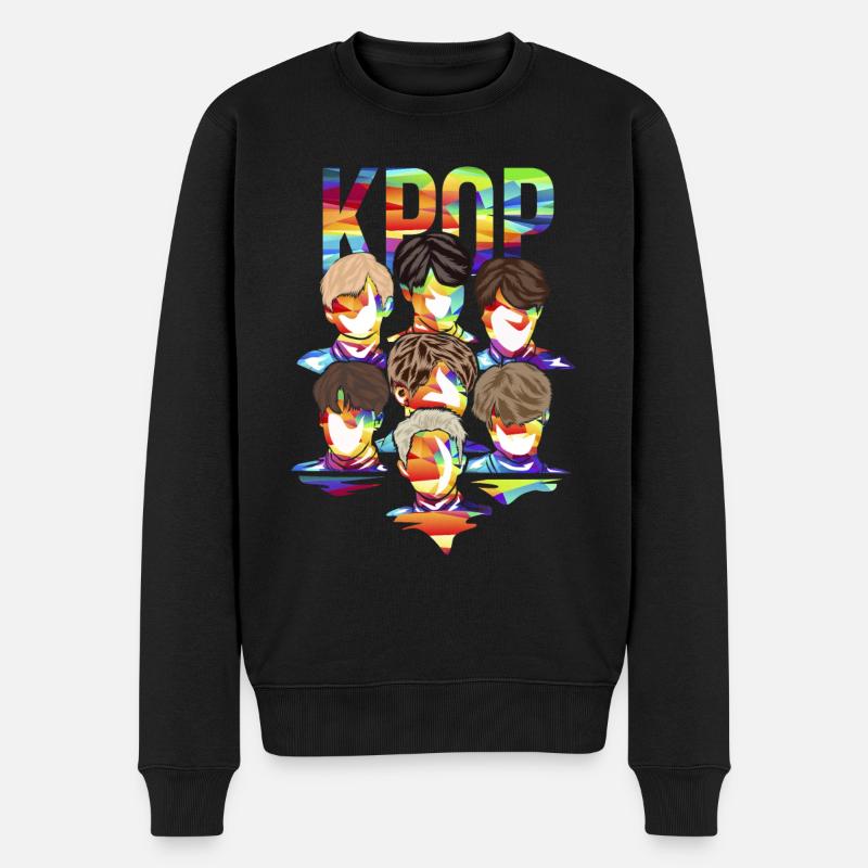 K-pop boyband cadeau - Pull Premium bio Homme - noir