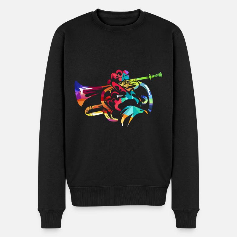 Kornett - Männer Premium Bio Pullover - Schwarz