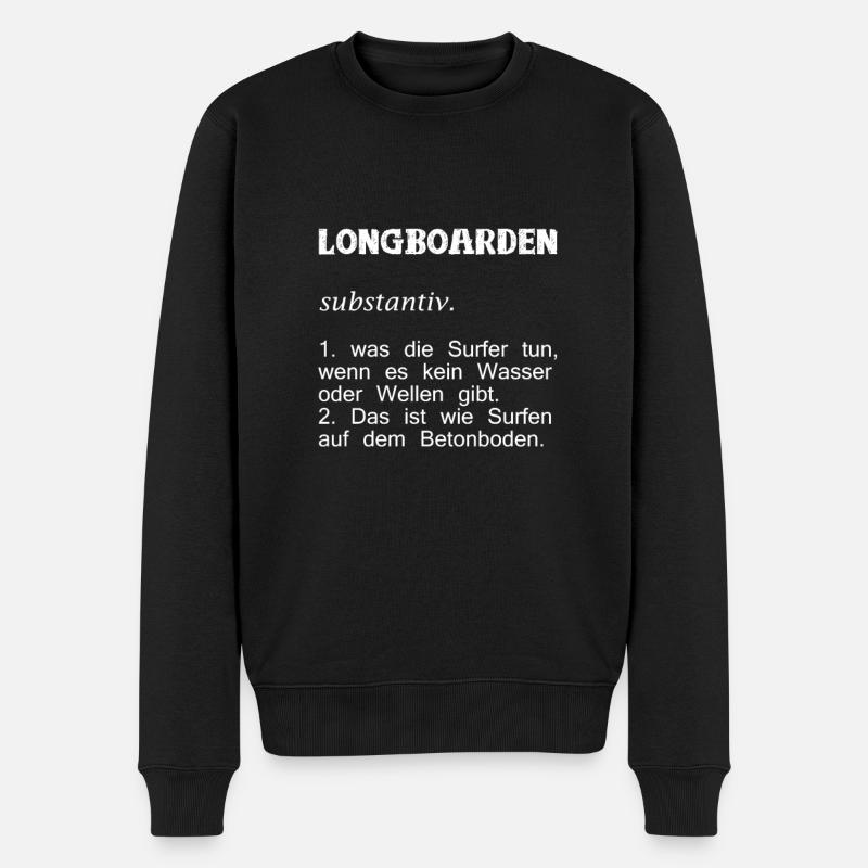 Longboard - Pull Premium bio Homme - noir