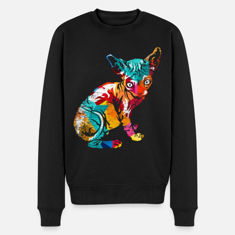 Polygone de Sphynx - Pull Premium bio Homme - noir