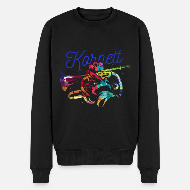 Kornett Geschenk - Männer Premium Bio Pullover - Schwarz