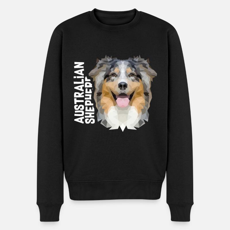 Australian Shepherd - Pull Premium bio Homme - noir