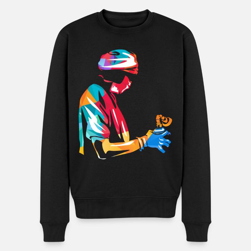 Anästhesist Anästhesie - Männer Premium Bio Pullover - Schwarz