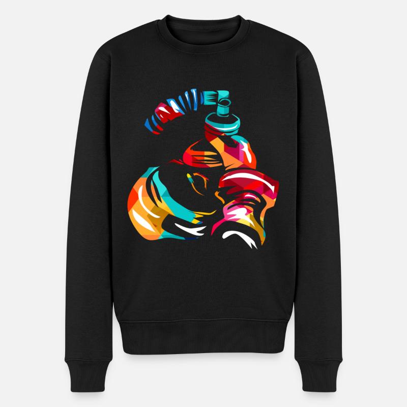 Anästhesist - Männer Premium Bio Pullover - Schwarz