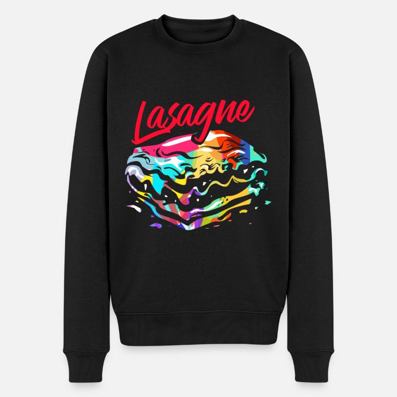 Lasagne Geschenk - Männer Premium Bio Pullover - Schwarz