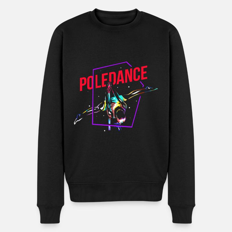 Pole Dance - Männer Premium Bio Pullover - Schwarz