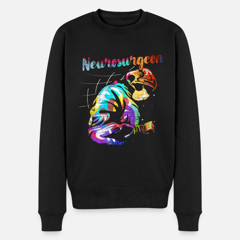Neurochirurgien - Pull Premium bio Homme - noir