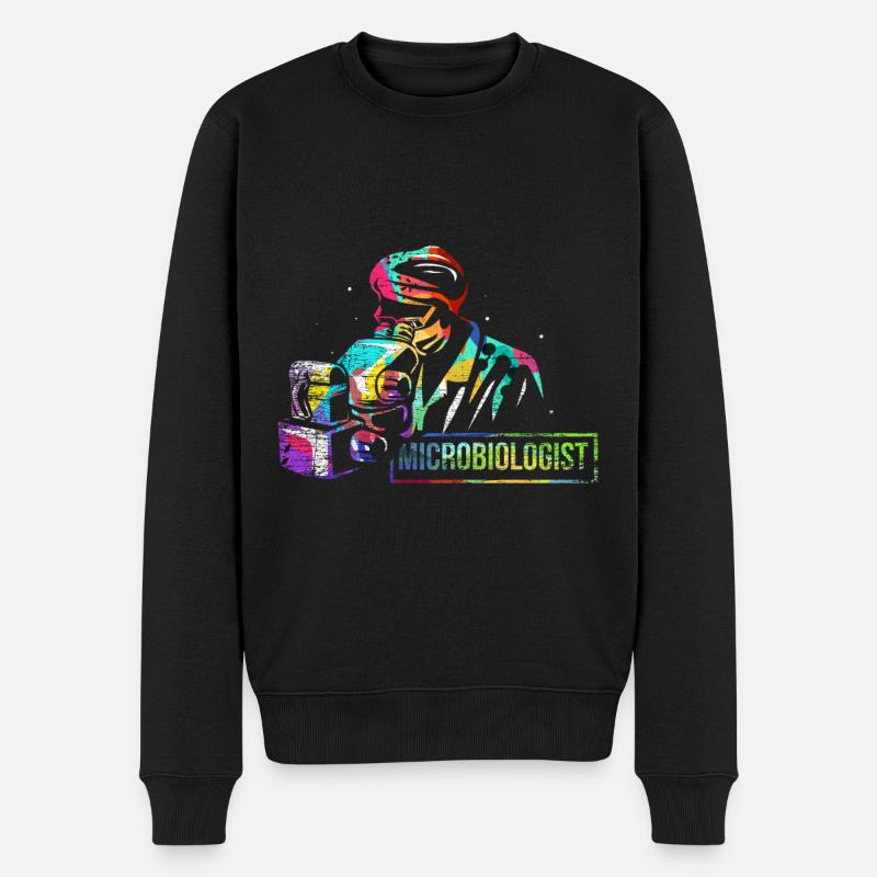 Mikrobiologe Geschenk - Männer Premium Bio Pullover - Schwarz