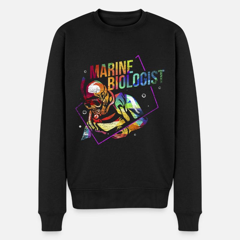 Meeresbiologie Geschenk - Männer Premium Bio Pullover - Schwarz