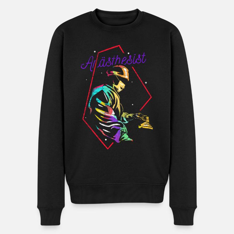 Anästhesist Anästhesiologie Geschenk - Männer Premium Bio Pullover - Schwarz