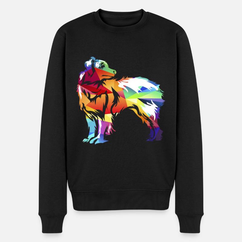 Australian Shepherd - Männer Premium Bio Pullover - Schwarz