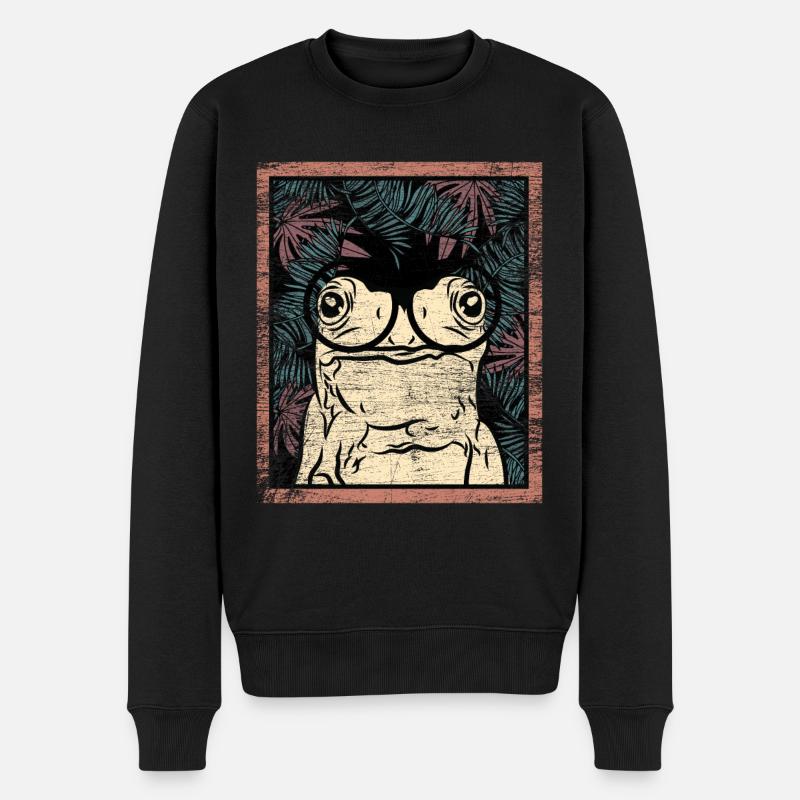 Cadeau grenouille grenouille - Pull Premium bio Homme - noir