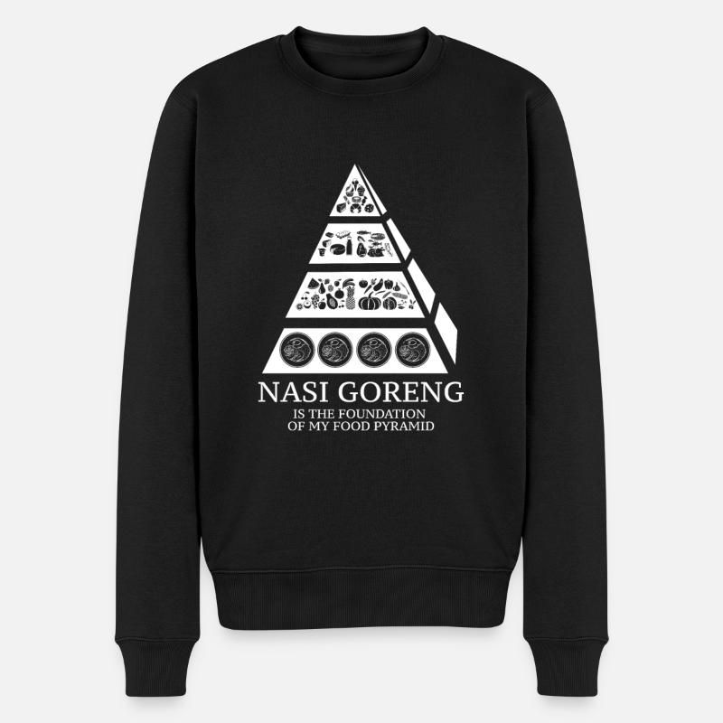Nasi Goreng - Pull Premium bio Homme - noir