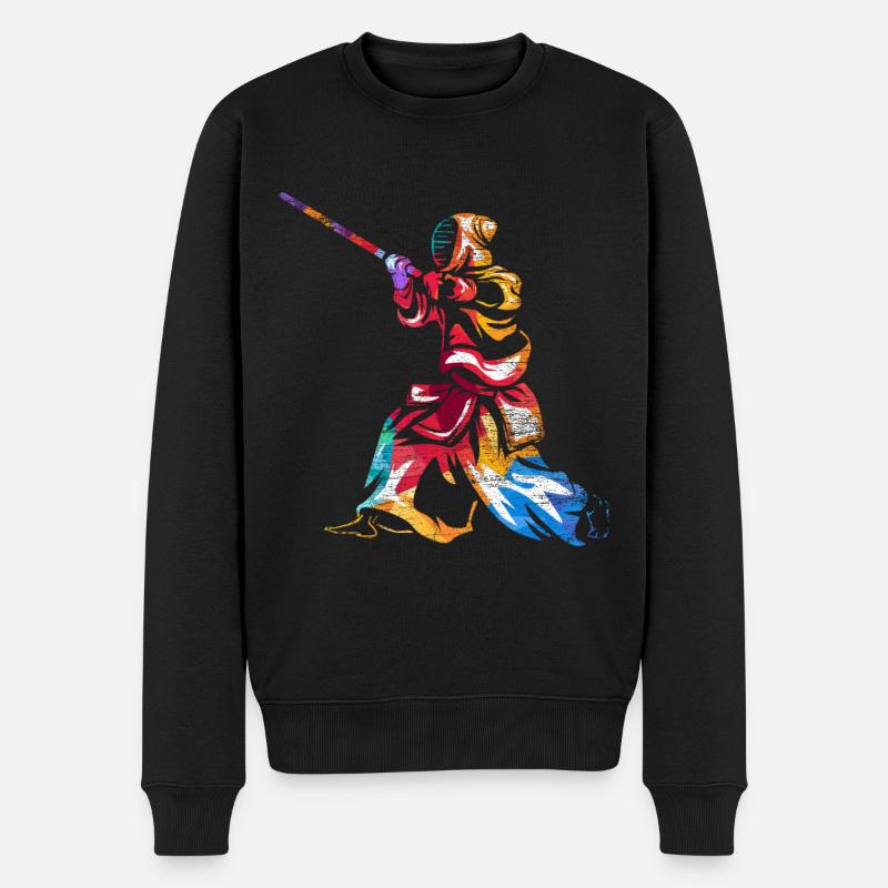 Kendo Geschenk - Männer Premium Bio Pullover - Schwarz