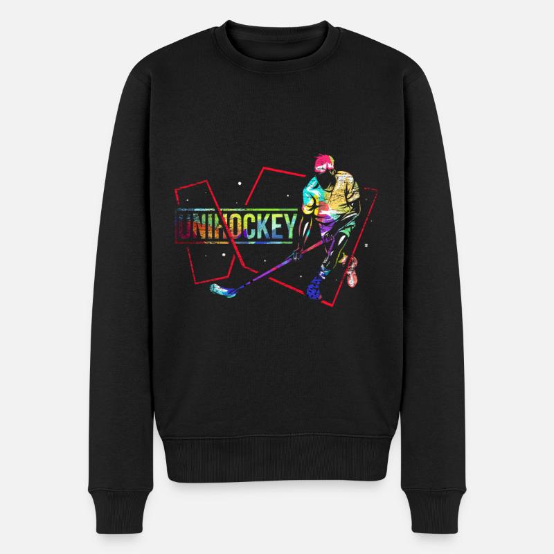 Floorball Cadeau - Pull Premium bio Homme - noir