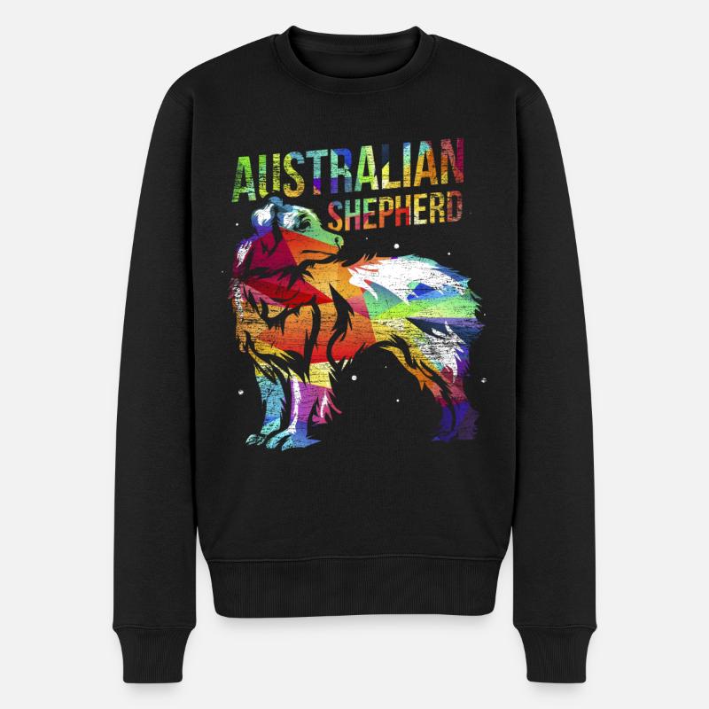 Australie Shepherd cadeau - Pull Premium bio Homme - noir