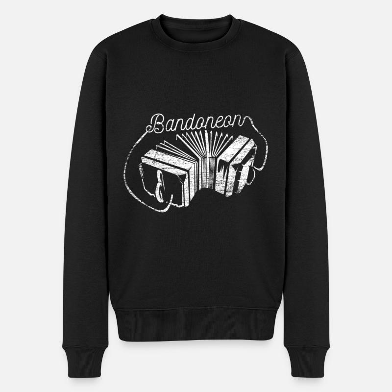 Bandoneon cadeau instrument à vent - Pull Premium bio Homme - noir