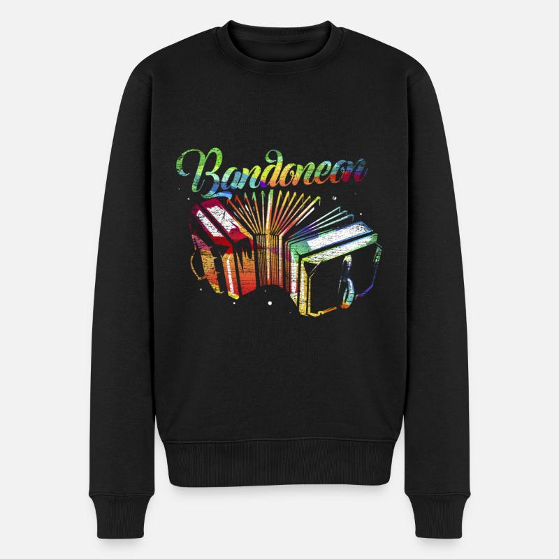 Bandoneon cadeau instrument à vent - Pull Premium bio Homme - noir
