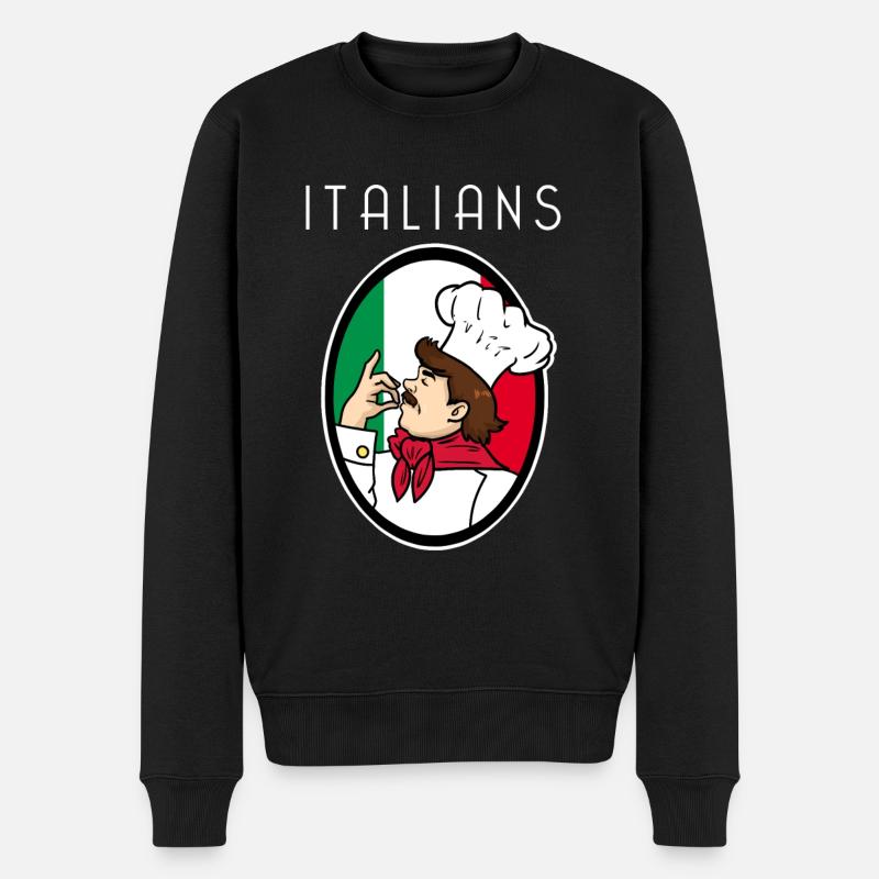 italien - Pull Premium bio Homme - noir