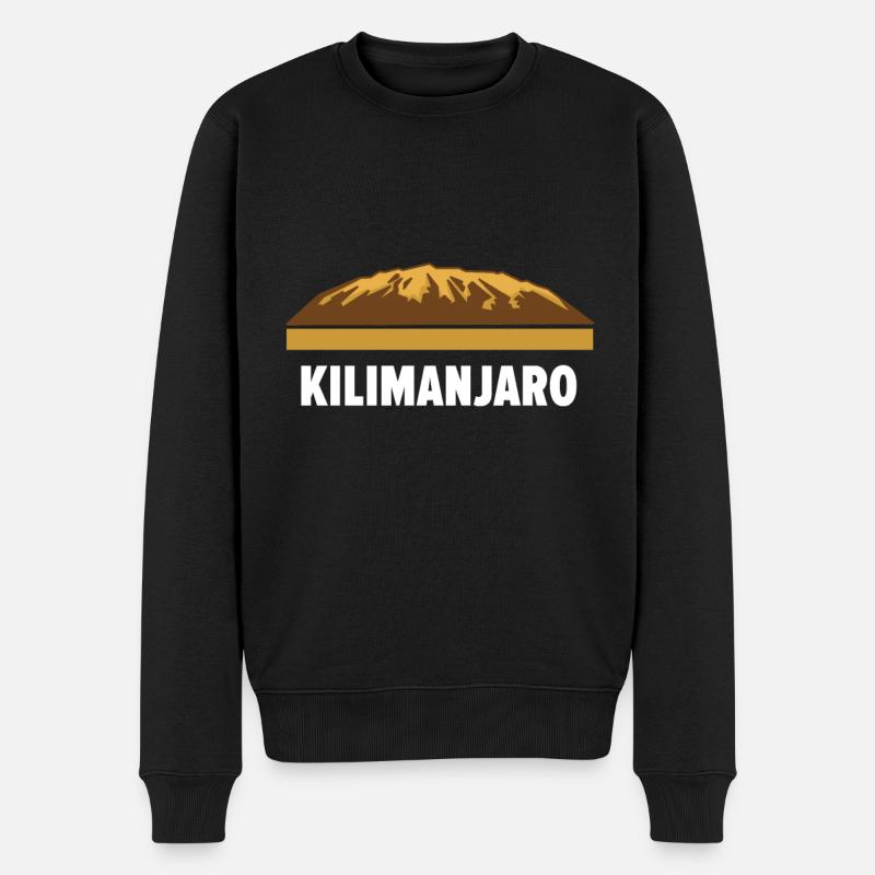 Kilimanjaro - Männer Premium Bio Pullover - Schwarz