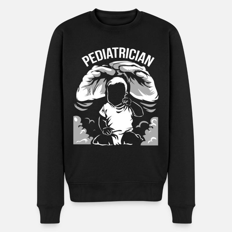 Pédiatre - Pull Premium bio Homme - noir