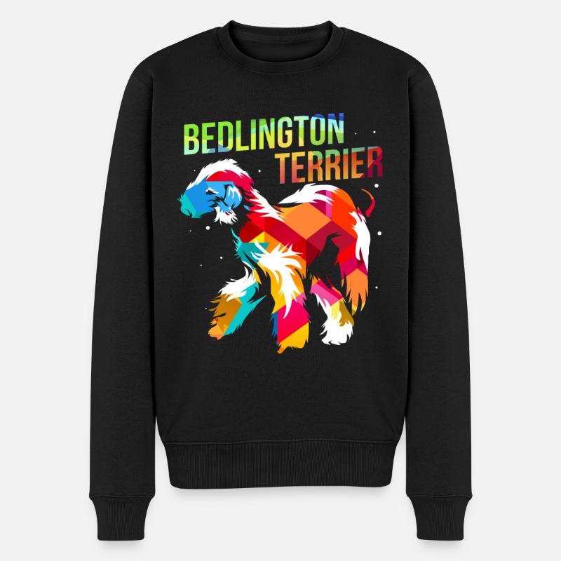 Bedlington Terrier - Pull Premium bio Homme - noir