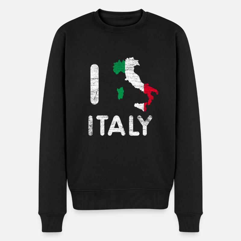 Cadeau Italie - Pull Premium bio Homme - noir