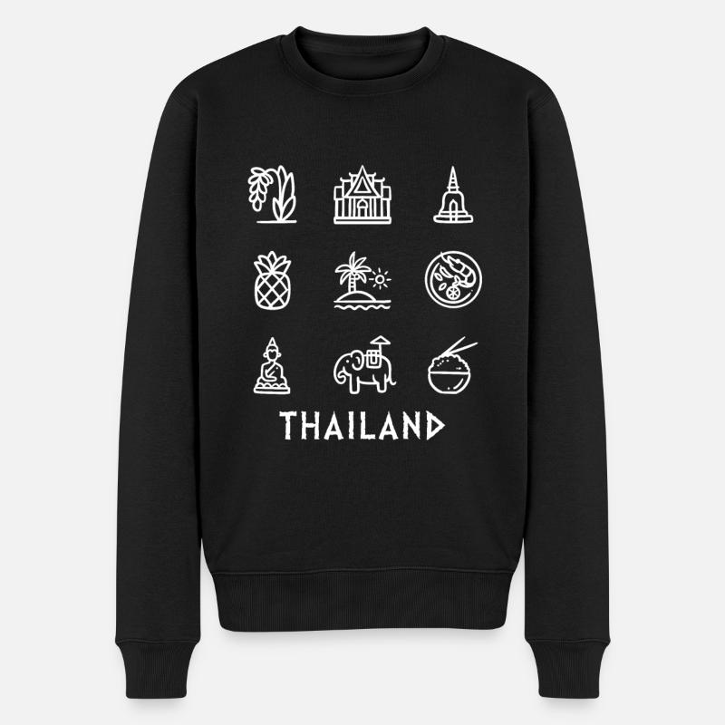 Thaïlande - Pull Premium bio Homme - noir