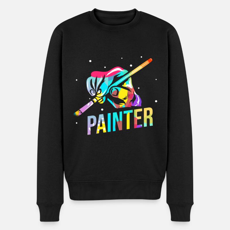 Cadeau peintre - Pull Premium bio Homme - noir