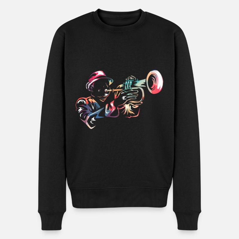 Trompette bugle - Pull Premium bio Homme - noir