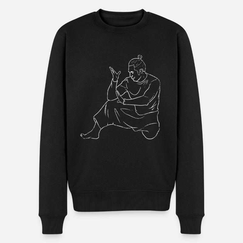 Kuntao-Kampfkunst - Männer Premium Bio Pullover - Schwarz