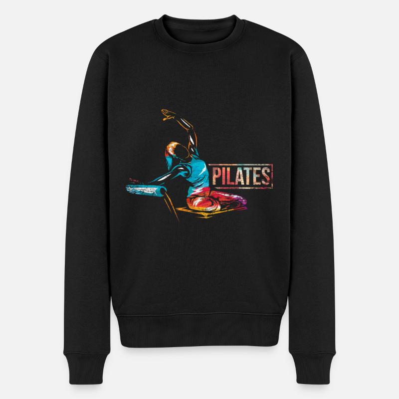 Cadeau Pilates - Pull Premium bio Homme - noir