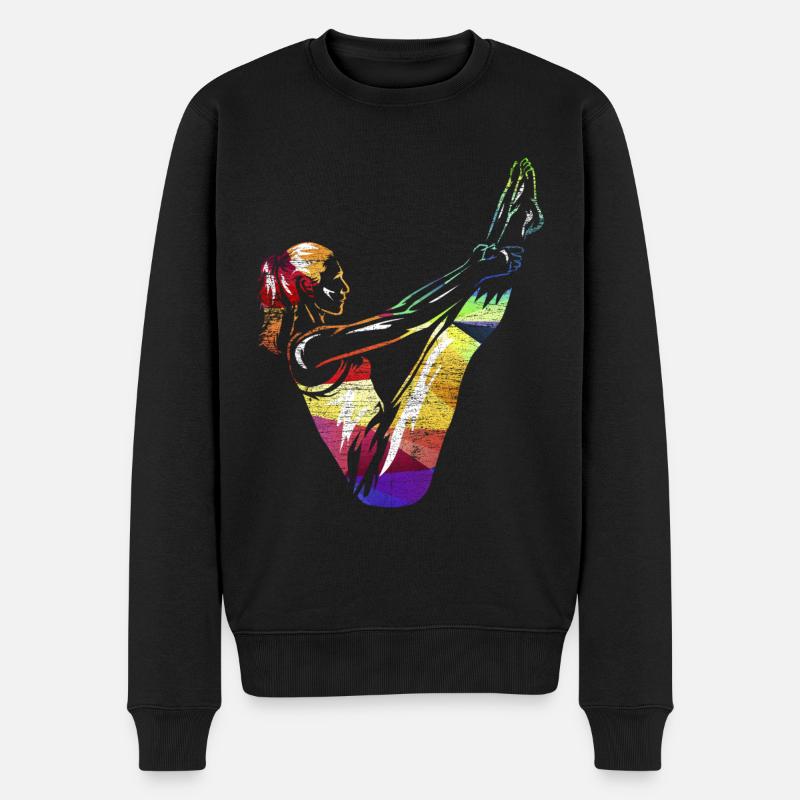 Cadeau Pilates - Pull Premium bio Homme - noir