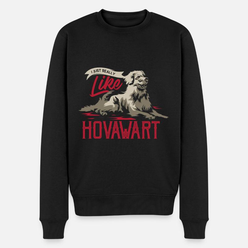 Hovawart chien race de chien - Pull Premium bio Homme - noir