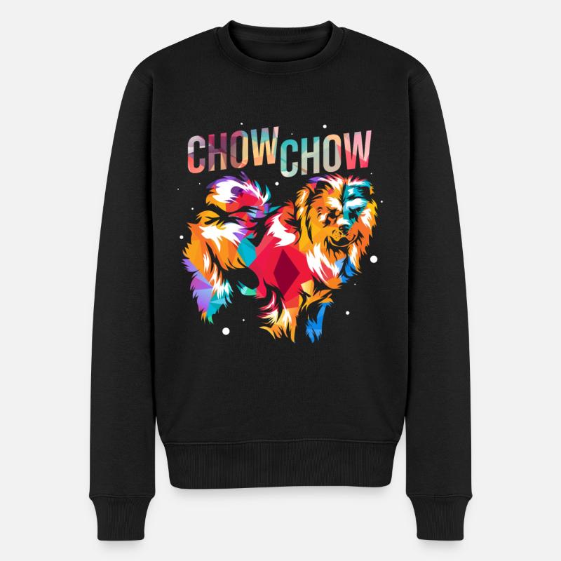 Chow Chow - Pull Premium bio Homme - noir